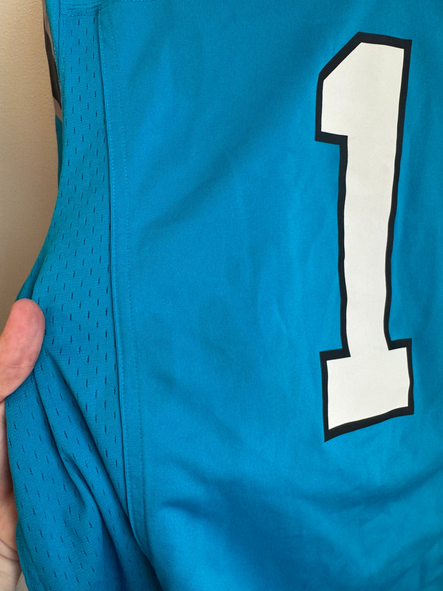 2010s Carolina Panthers Cam Newton Blue Nike NFL Jersey (S)