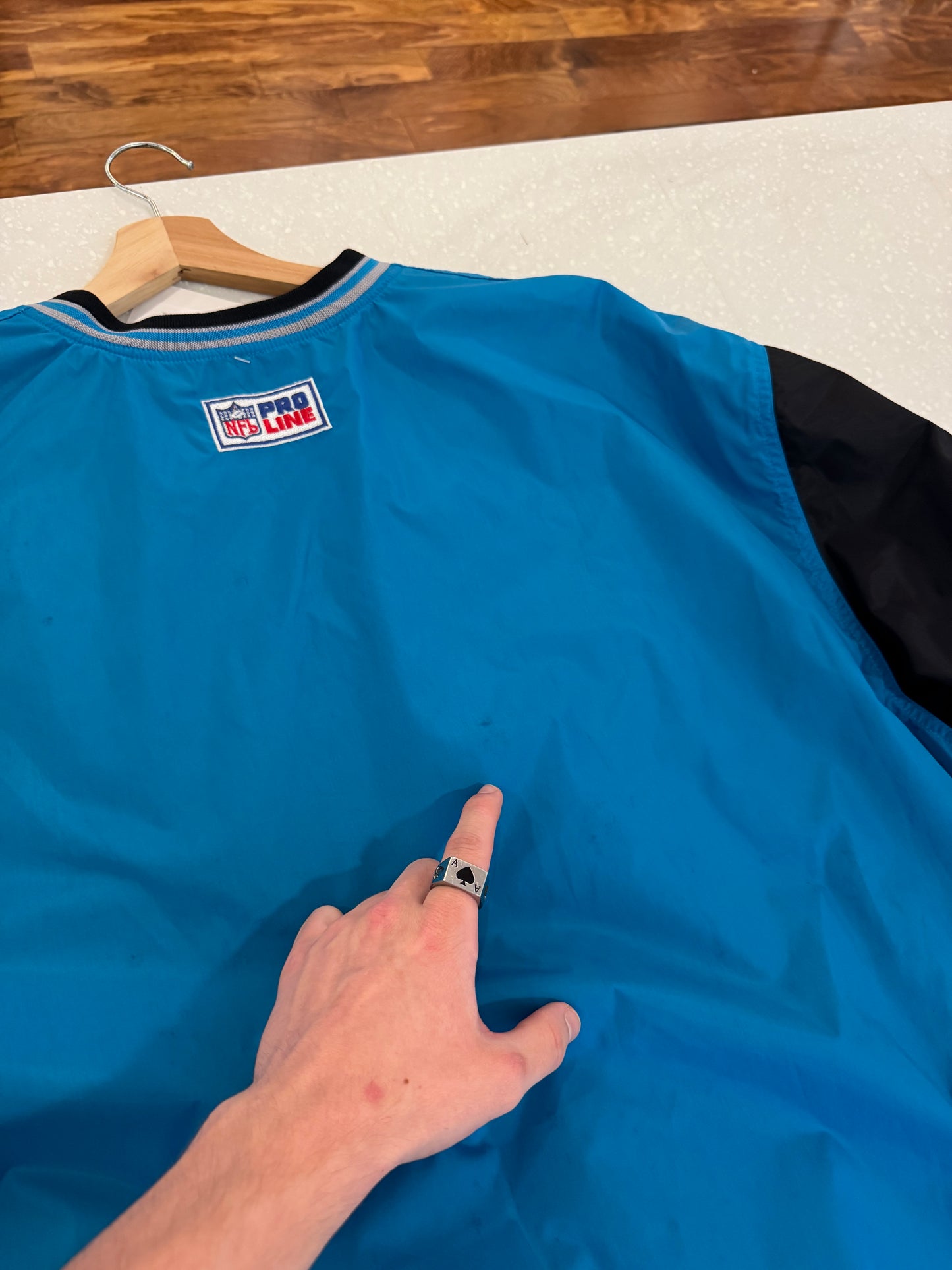 90s Carolina Panthers Nike Center Swoosh Reversible Windbreaker (XXL)