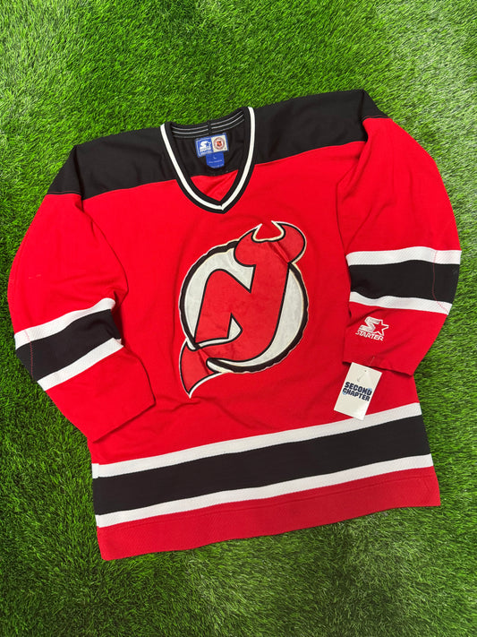 90s New Jersey Devils Starter Vintage  NHL Hockey Jersey (L)