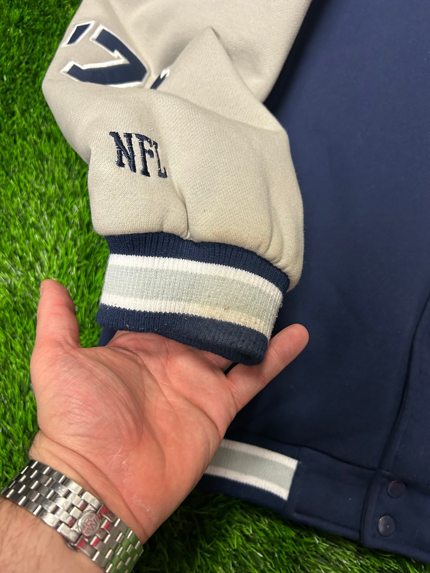 00s Dallas Cowboys NFL Super Bowl Patches Varsity Jacket (XXL)