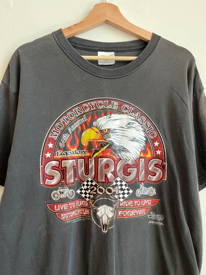 2004 Sturgis Faded Biker Tee (L)