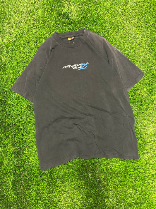 2000 Dragon Ball Z Gohan Goku Z Fighters Vintage Anime Faded Grail Tee (XL)