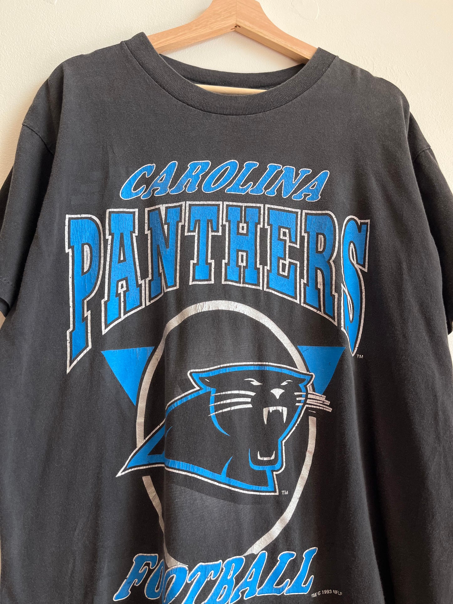 1993 Carolina Panthers Football Faded Tee (L)