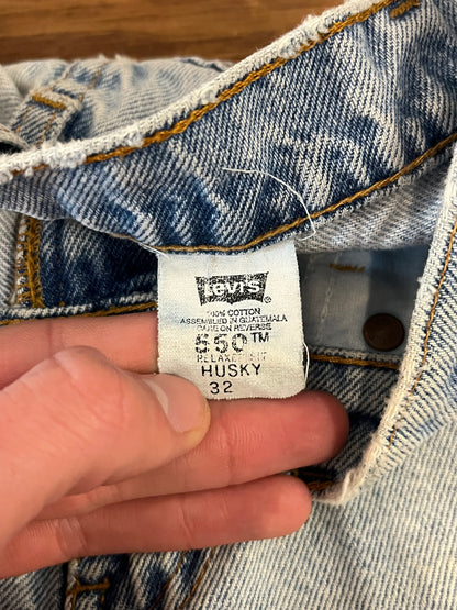 1995 Levi's 550 Orange Tab Shorts (32)