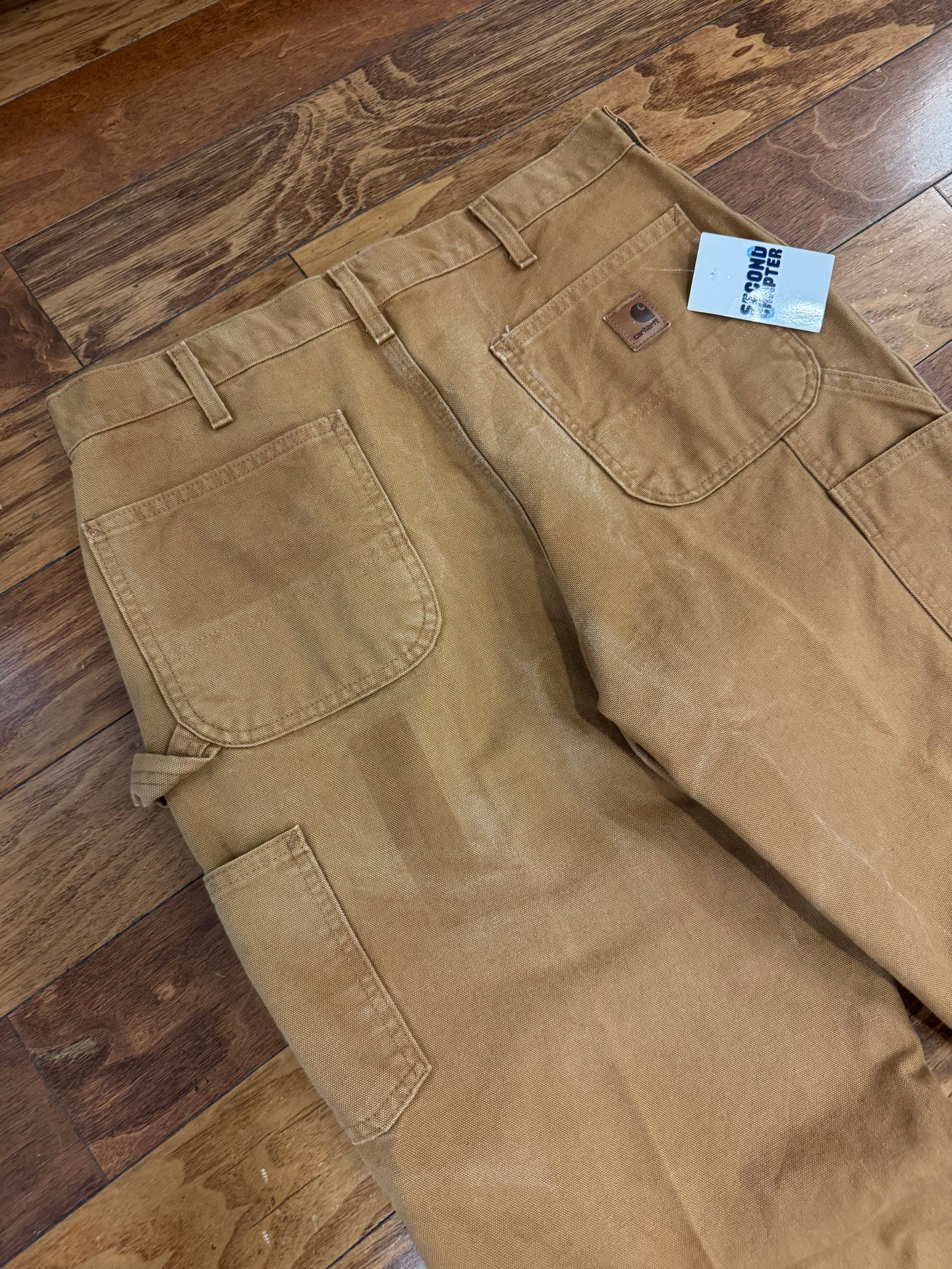 2011 Carhartt Dark Tan Carpenter Pants (35 x 32)