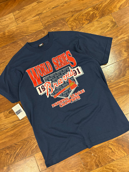 1991 Atlanta Braves World Series Tee (XL)