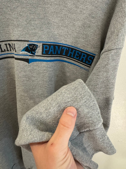 1998 Carolina Panthers CSA Grey Spell Out Crewneck (XL)