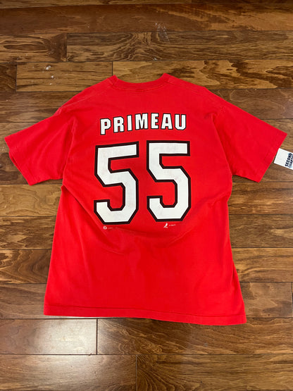 90s Carolina Hurricanes Primeau #55 NHL Jersey Tee (XL)