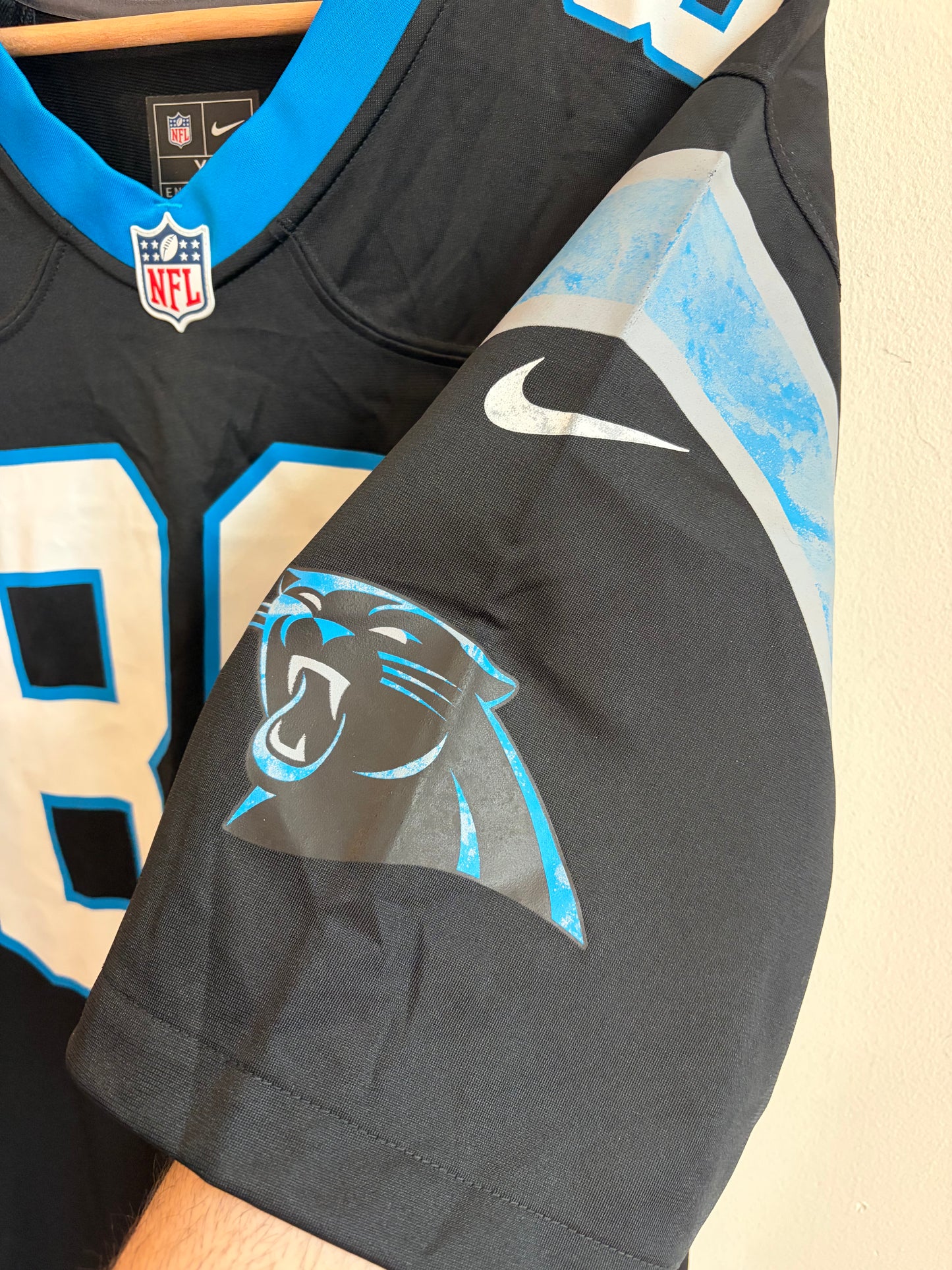 2023 Carolina Panthers Steve Smith Sr Flawed Jersey (XL)