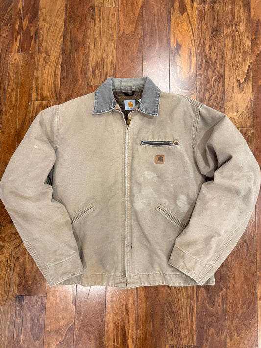 00s Carhartt Detroit Sand Faded Jacket (L)