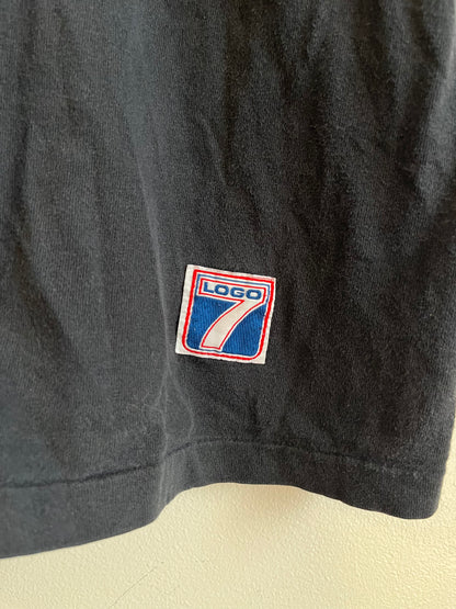 90s Charlotte Hornets Logo 7 Tee (L)