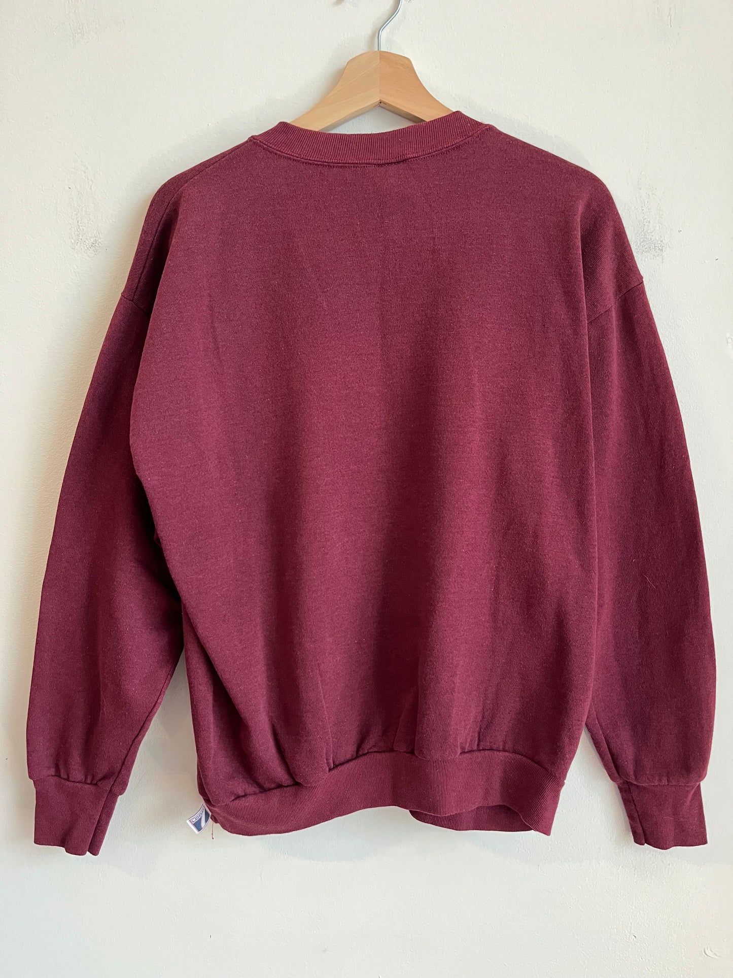 90s Washington Redskins Logo 7 Burgundy Crewneck (L)