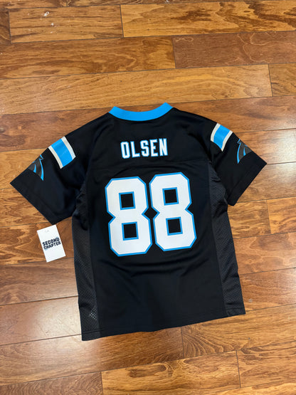 00s Carolina Panthers Greg Olsen Home Jersey (Youth M)
