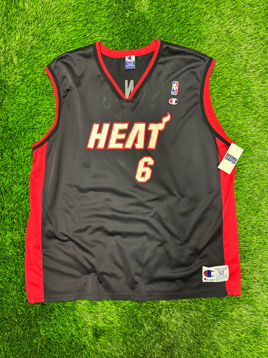 00s Miami Heat Eddie Jones #6 Vintage NBA Jersey (XXL)