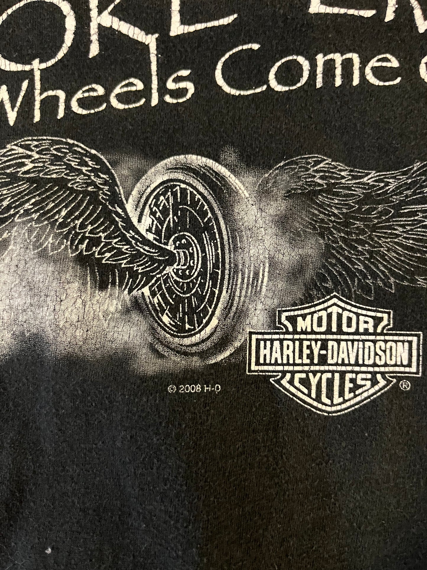 2008 Harley Davidson "Smoke Em" Black Tee (M)