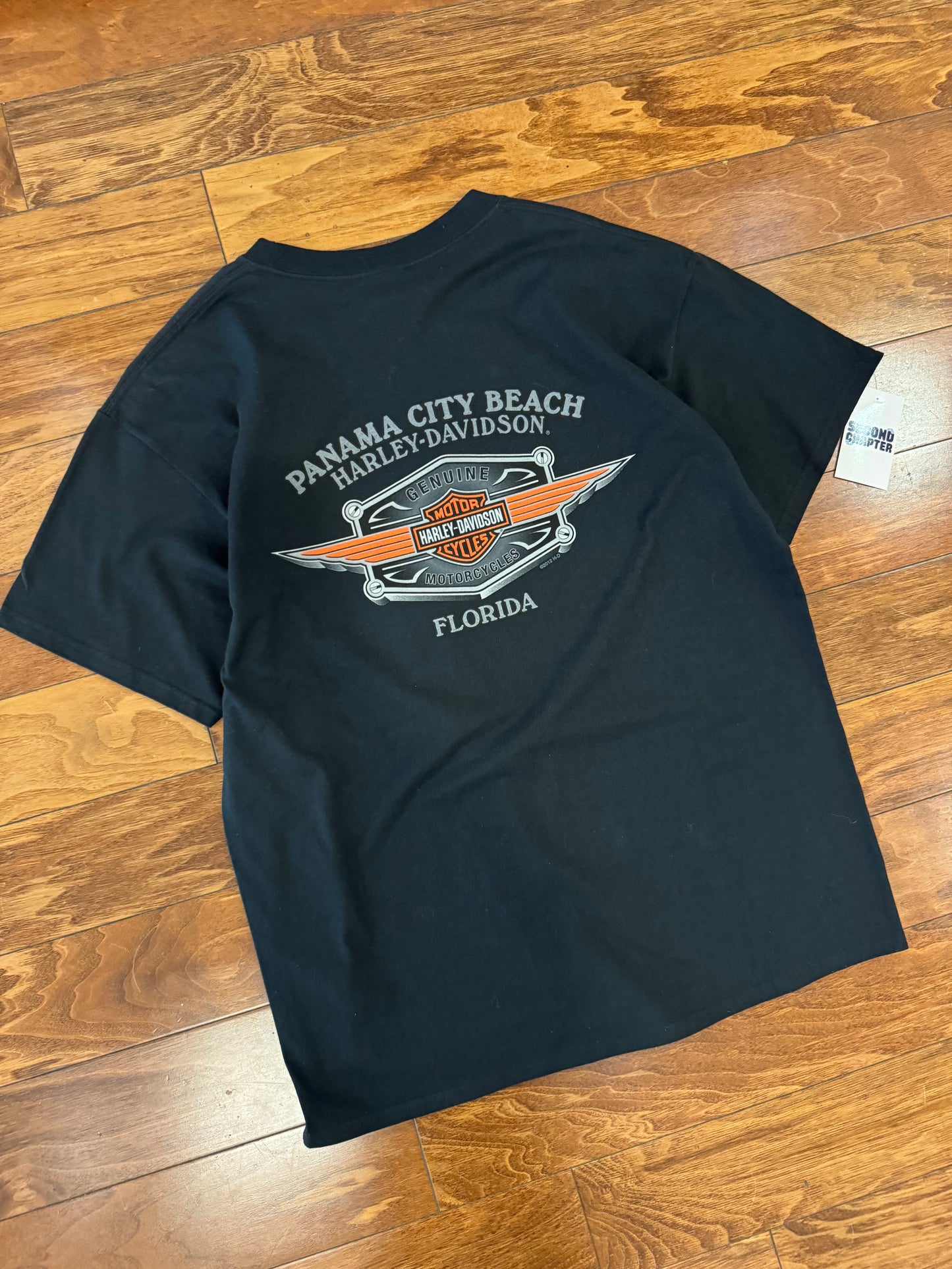 2013 Harley Davidson Florida Flames Spell Out Vintage Tee (L)