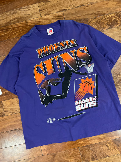 1995 Phoenix Suns Spell Out Vintage Graphic NBA Tee (XL)