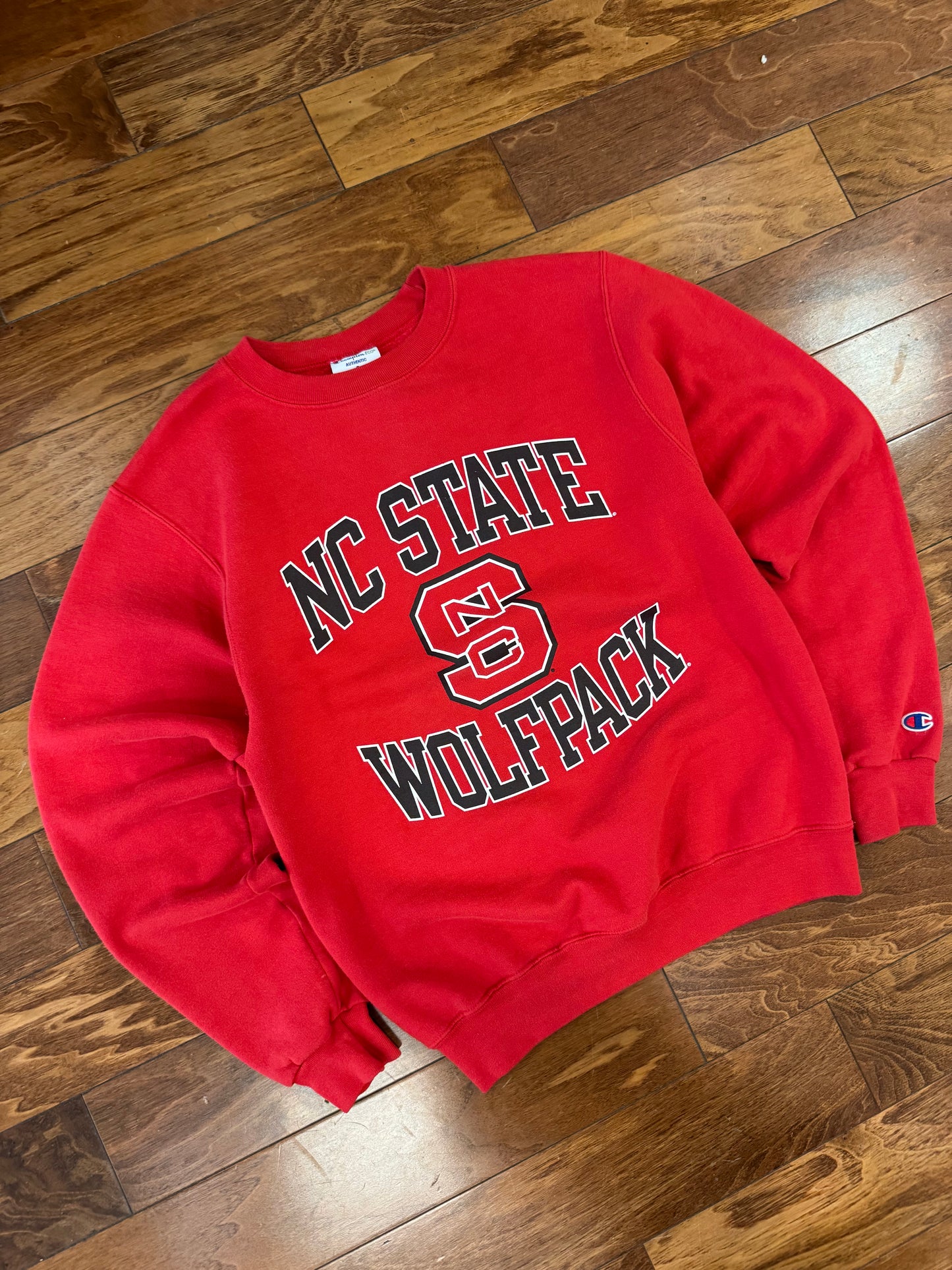 00s NC State University (NCSU) Champion Spell Out Crewneck (S)
