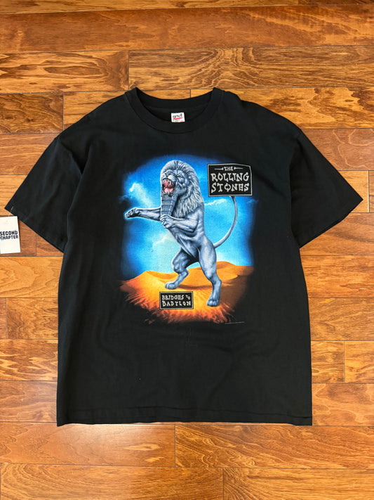 1997-98 The Rolling Stones "Bridges to Babylon" Rock Band Music Tour Tee (XXL)
