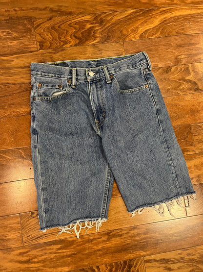 2010s Levi's 505 Faded Blue Shorts (30)