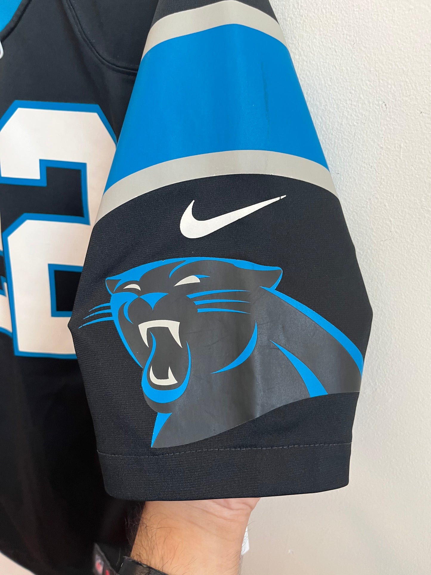2022 Carolina Panthers Christian McCaffery Home Jersey (M)