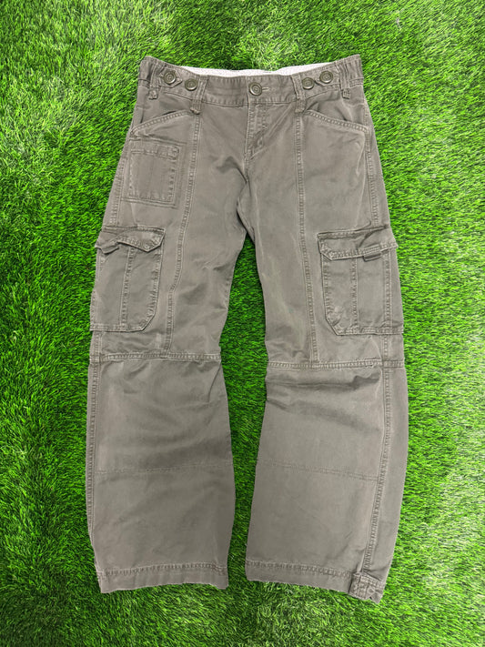 2007 Vintage Old Navy Women's Olive Green Cargo Pants (32 x 32)
