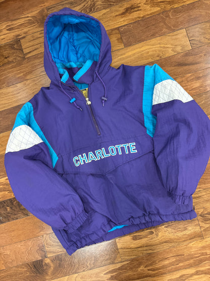 90s Charlotte Hornets Jen-Pro Puffer Jacket (M)