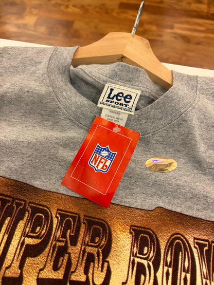 2004 Patriots v Panthers Grey Deadstock Super Bowl Tee (XXL)