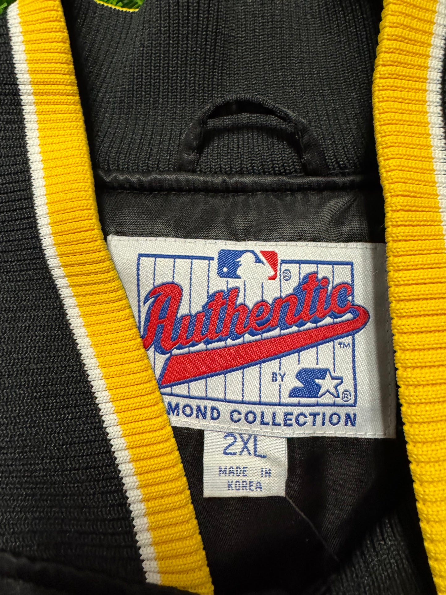 90s Pittsburgh Pirates Vintage Starter Diamond Collection Satin Jacket (XXL)