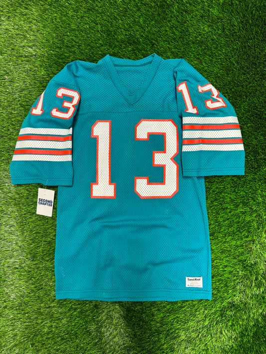90s Miami Dolphins Dan Marino #13 Sand-Knit Jersey (M)