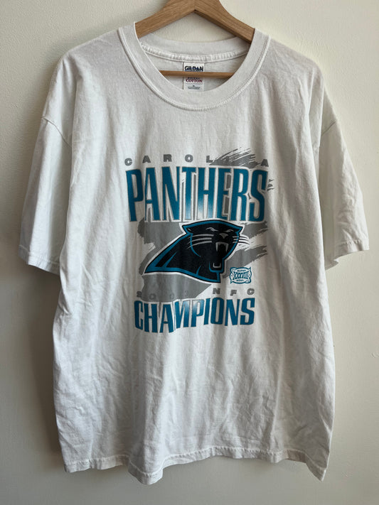 2003 Carolina Panthers White NFC Tee (XL)