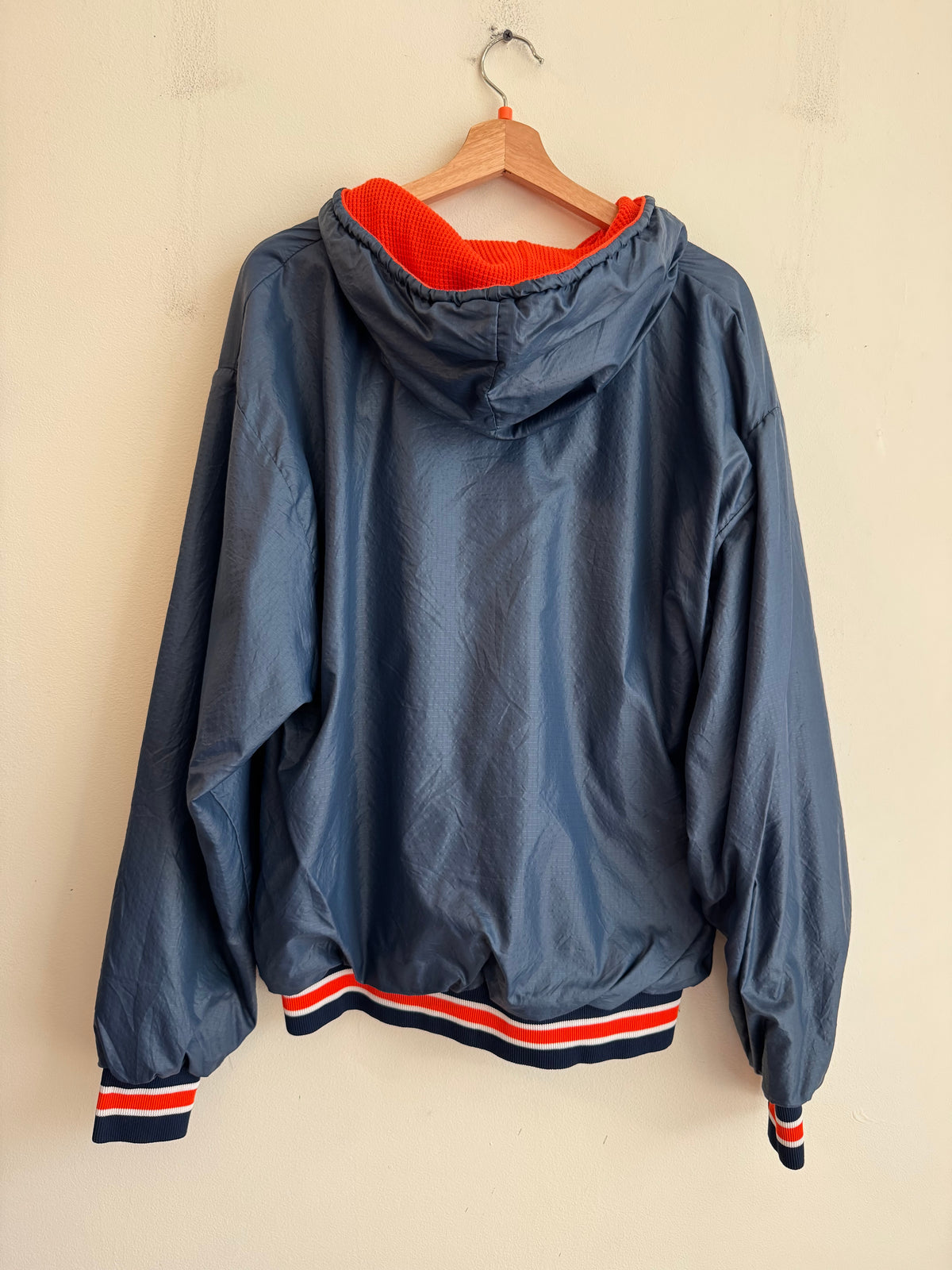 80s Russell Clemson Tigers Vintage Waffle Knit Lined Jacket (XL)