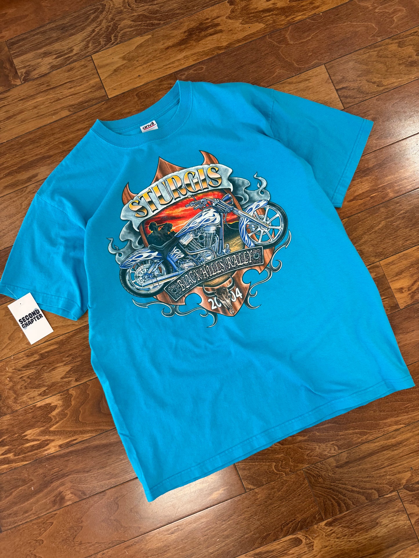 2004 Sturgis Black Hills Rally South Dakota Vintage Tee (L)