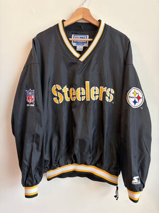 90s Pittsburgh Steelers Pro Line Starter Windbreaker (L)