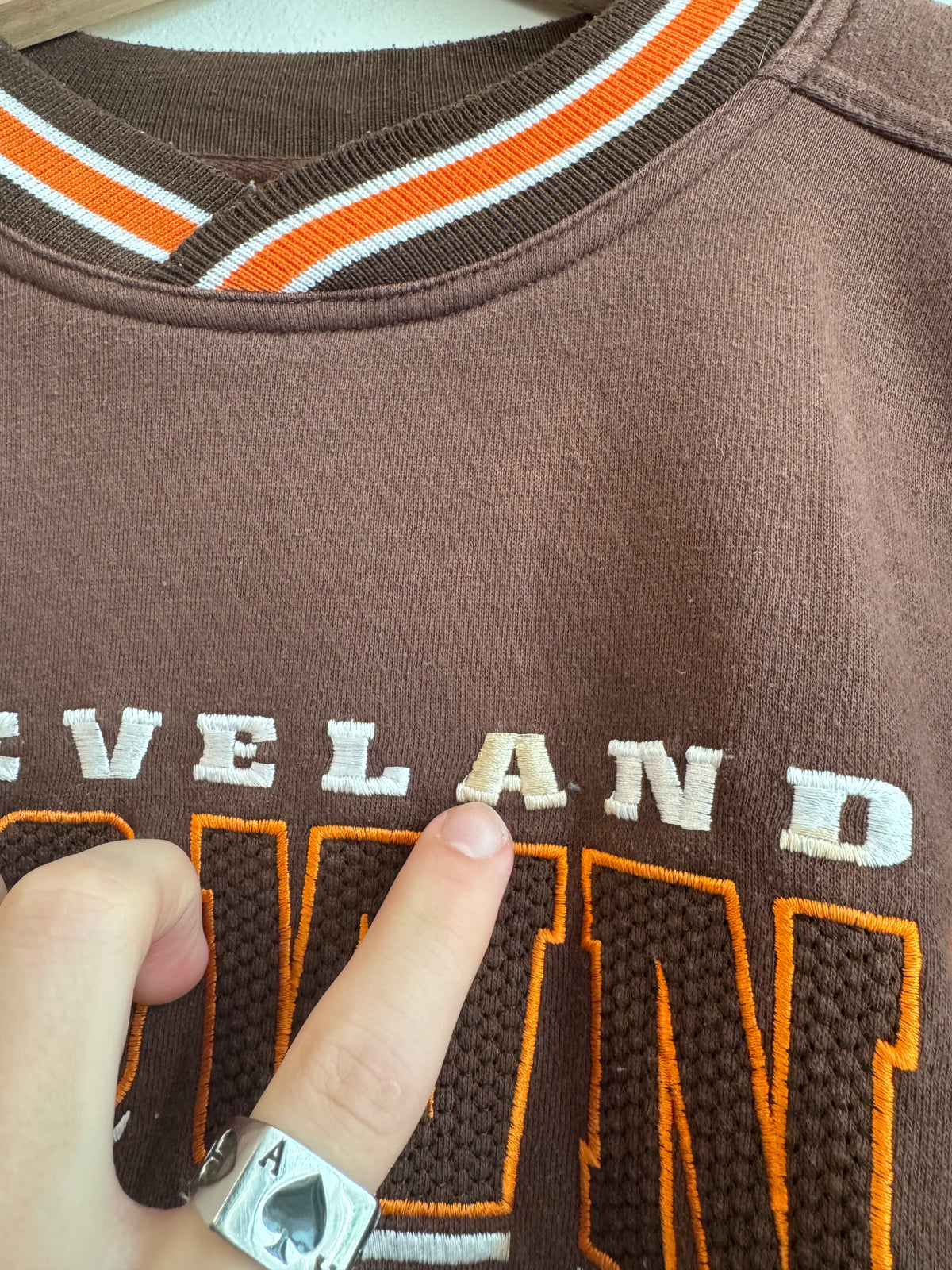 00s Cleveland Browns Lee Embroidered Crewneck (L)