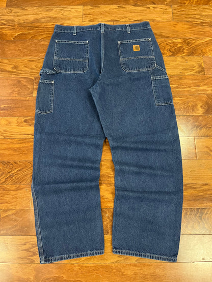 2015 Carhartt Dark Carpenter Jeans (40 x 32)