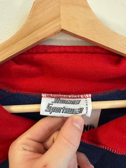 90s New York Giants Hammer Sportswear Quarter Zip Crewneck (M)
