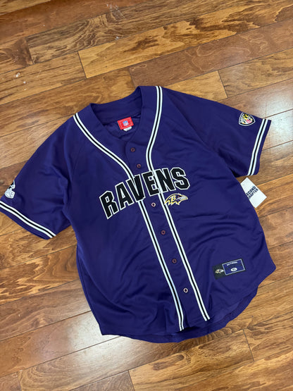 00s Baltimore Ravens Baseball Jersey (XL)