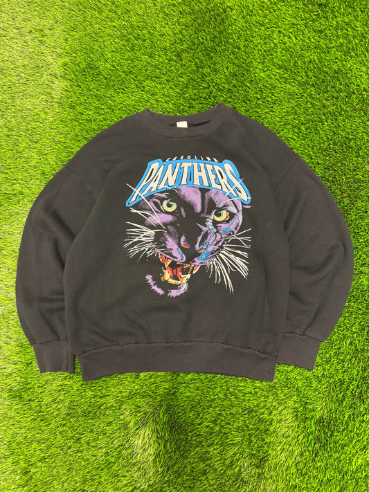90s Carolina Panthers Angry Panther Crewneck (L)