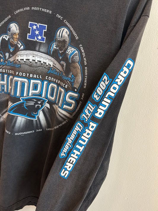 2003 Carolina Panthers NFC Champions Delhomme & Peppers Long Sleeve (L)