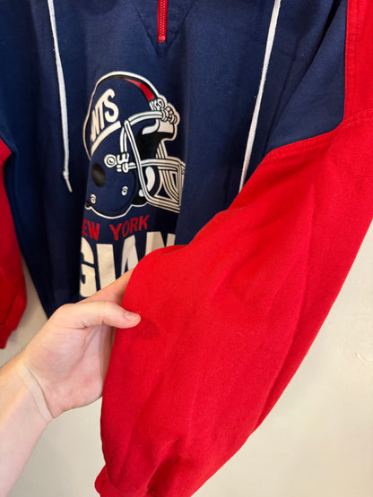 90s New York Giants Hammer Sportswear Quarter Zip Crewneck (M)
