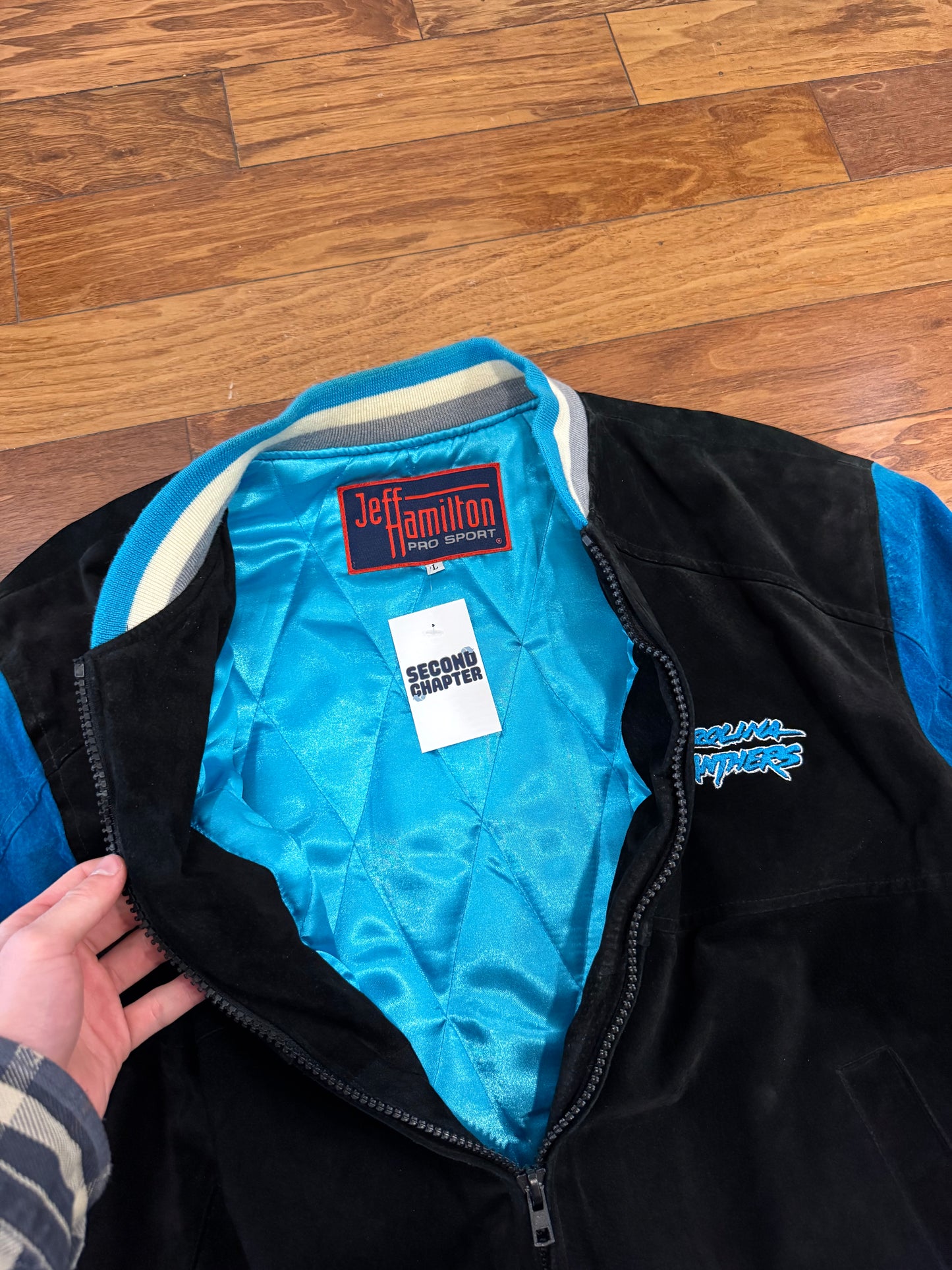 00s Carolina Panthers Jeff Hamilton Leather Jacket (L)