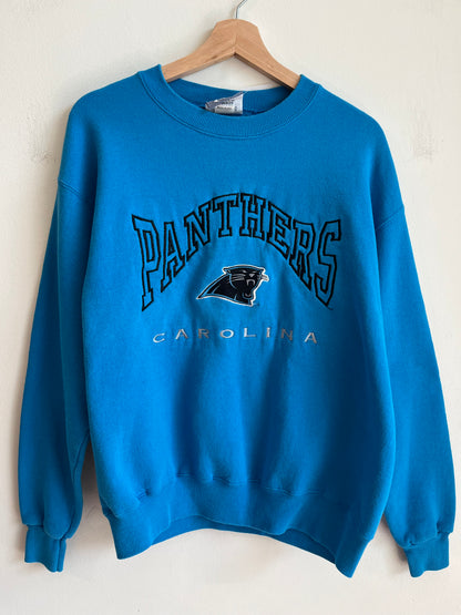 1995 Carolina Panthers Blue Lee Embroidered Crewneck (M)