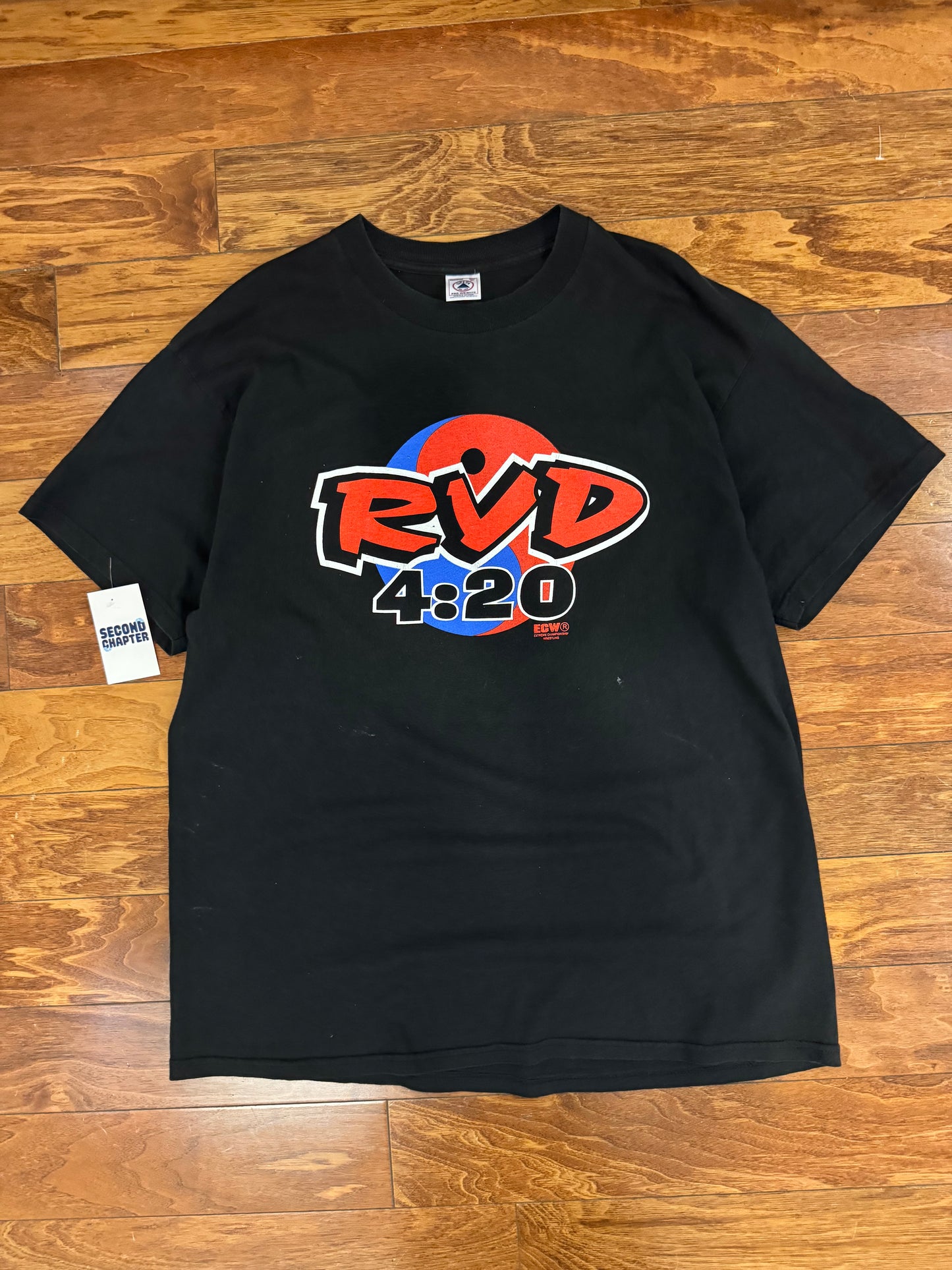 90s Rob Van Dam RVD 4:20 ECW Vintage Wrestling Grail Tee (XL)