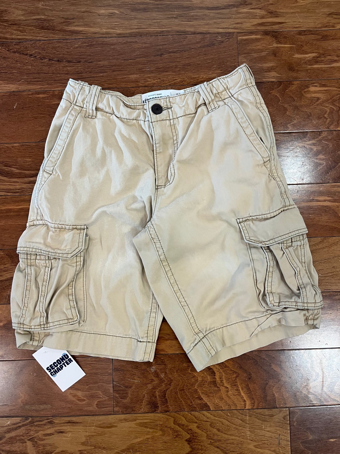 00s Aeropostale Tan Cargo Shorts (28)