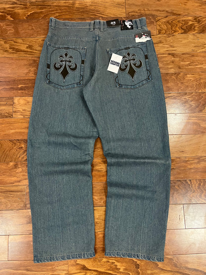 00s Red Ape Embroidered Deadstock Jeans (38x32)