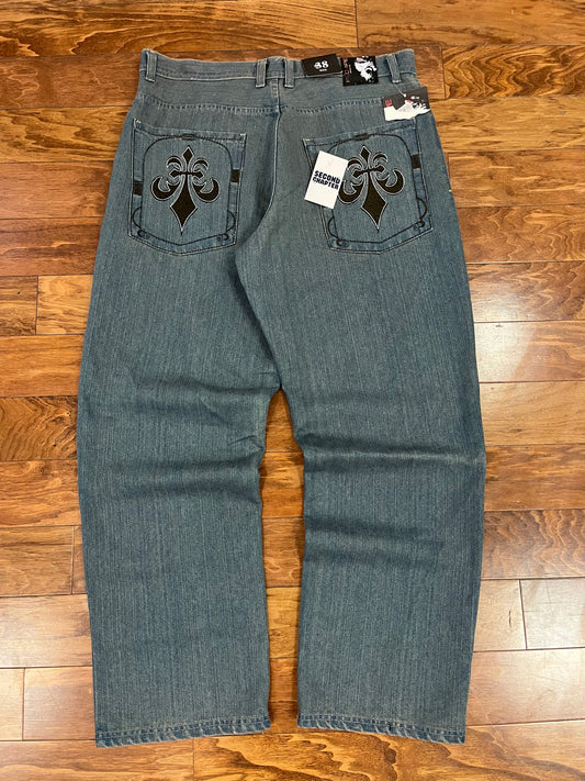 00s Red Ape Embroidered Deadstock Jeans (38x32)