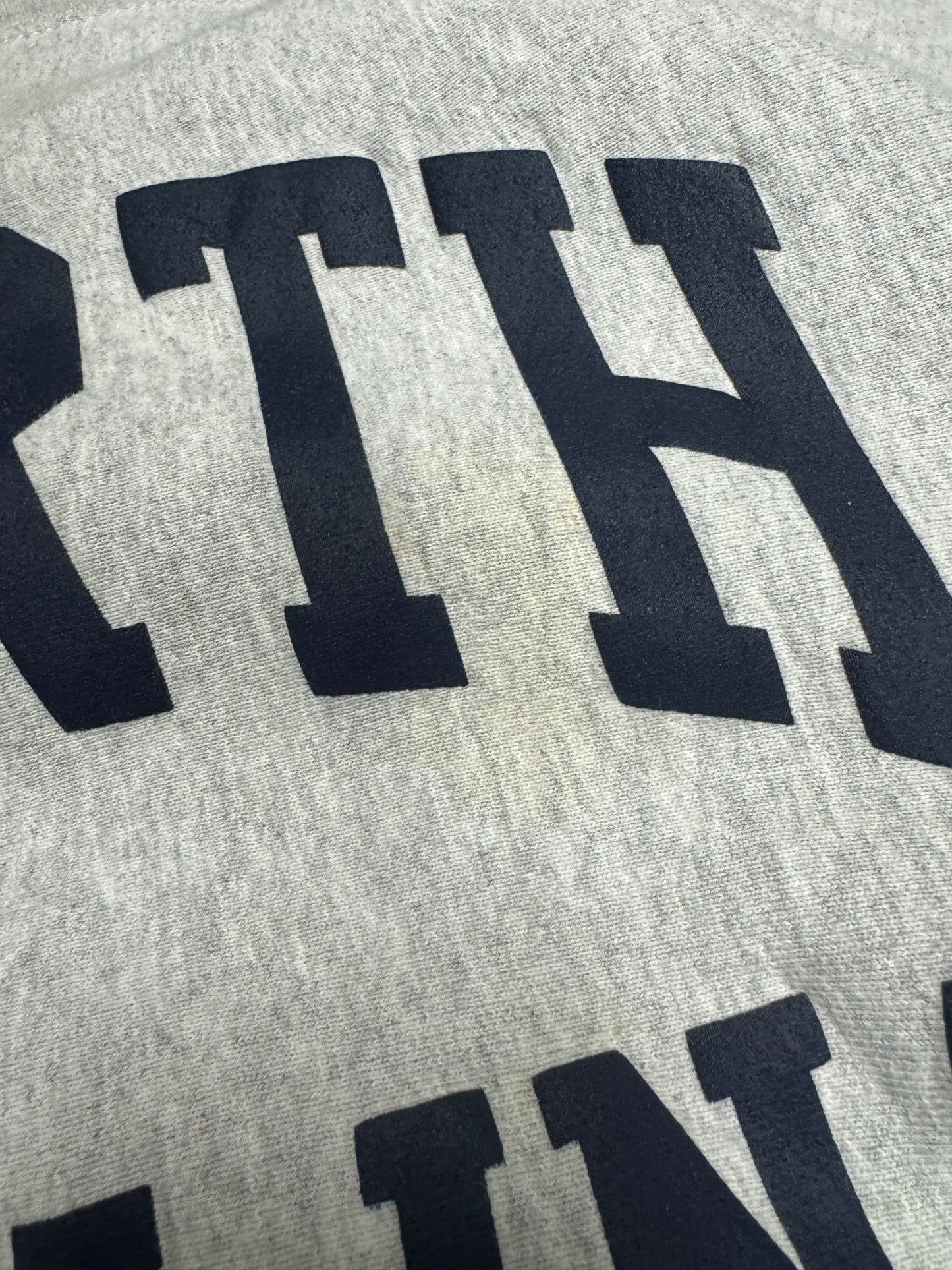 90s University of North Carolina UNC Spell Out Paint Stained Vintage Crewneck (L)