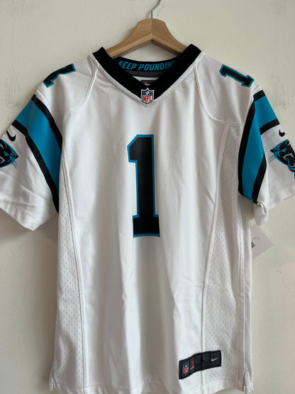 2012 Carolina Panthers Cam Newton Nike Away Jersey (Youth L)