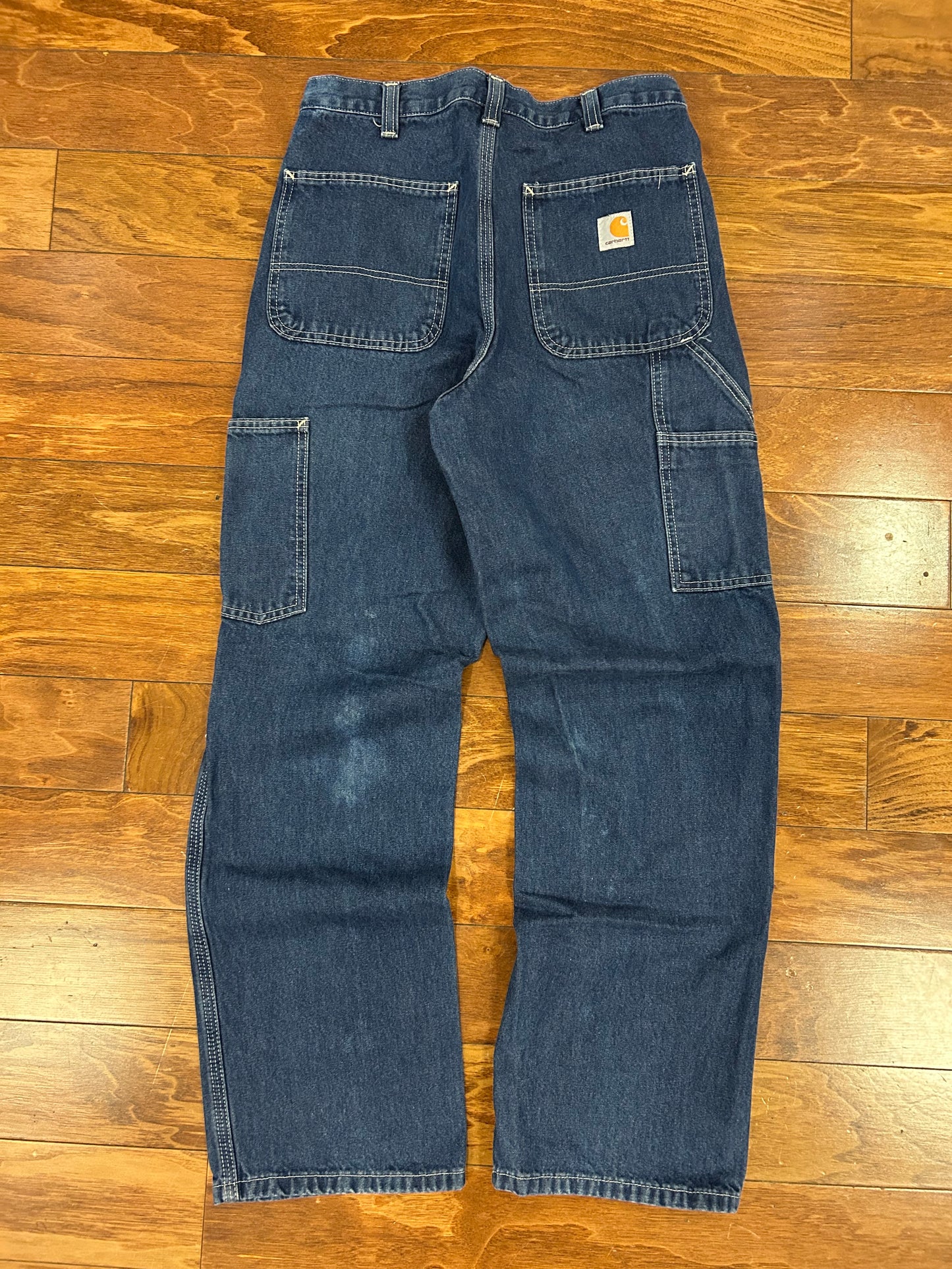 00s Carhartt Dark Wash Carpenter Jeans (30 x 32)